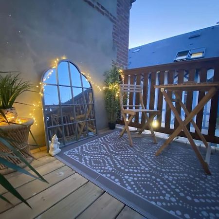 Studio Avec Terrasse A Довил Екстериор снимка